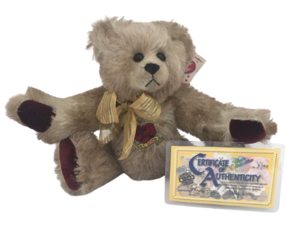 I Love Lucy Grape Stomping Sally Winey Mohair Bear | LucyStore.com